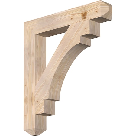 Ekena Millwork Merced Craftsman Smooth Bracket, Douglas Fir, 5 1/2"W x 36"D x 40"H BKT06X36X40MRC04SDF